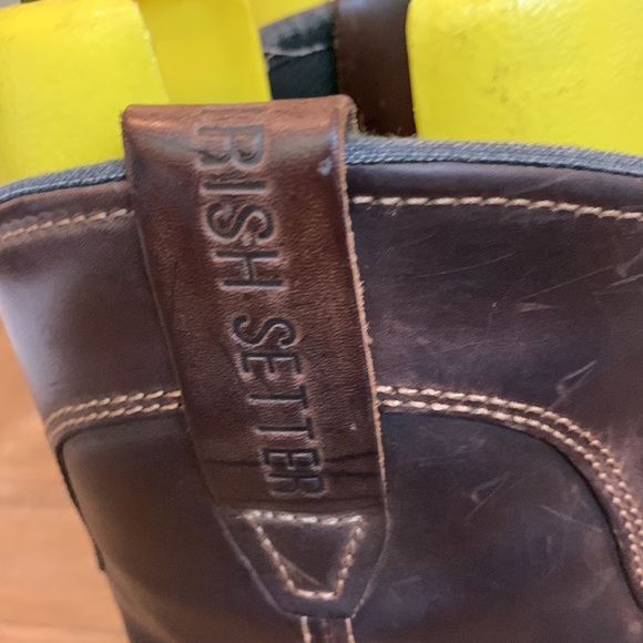 Irish Setter red wing work boots Brown leather pull on ultra dry waterproof 10.5 - Picture 5 of 16